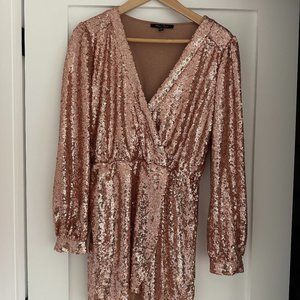 Sequin Blush Dress from Honey Boutique